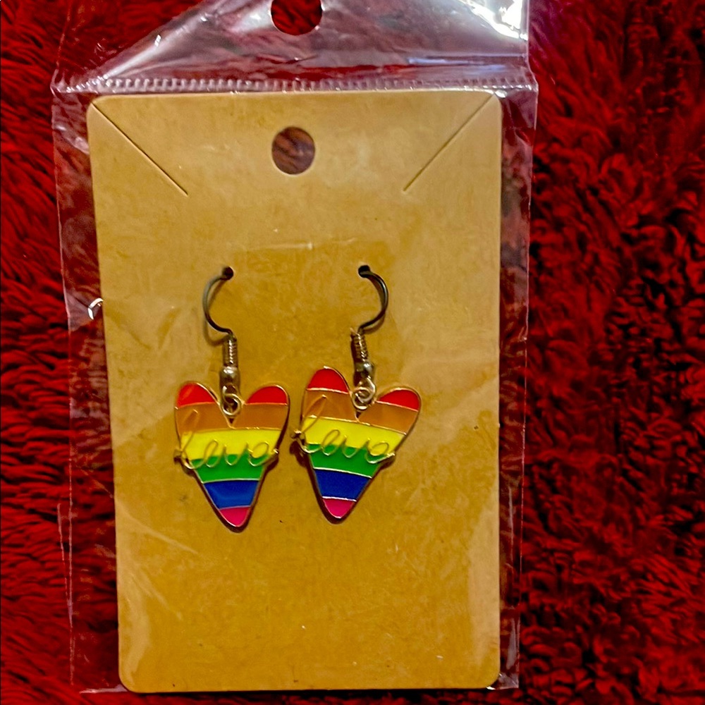 Colorful Heart Earrings